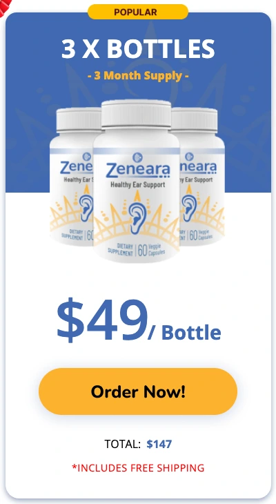 Zeneara 3 bottles